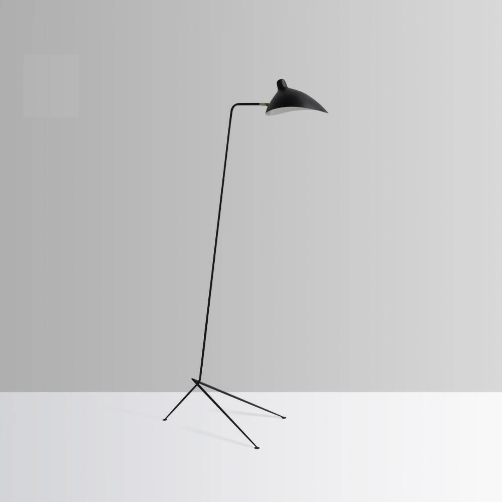 Serge Mouille Floor Lamp | Metal & Aluminum | White or Black