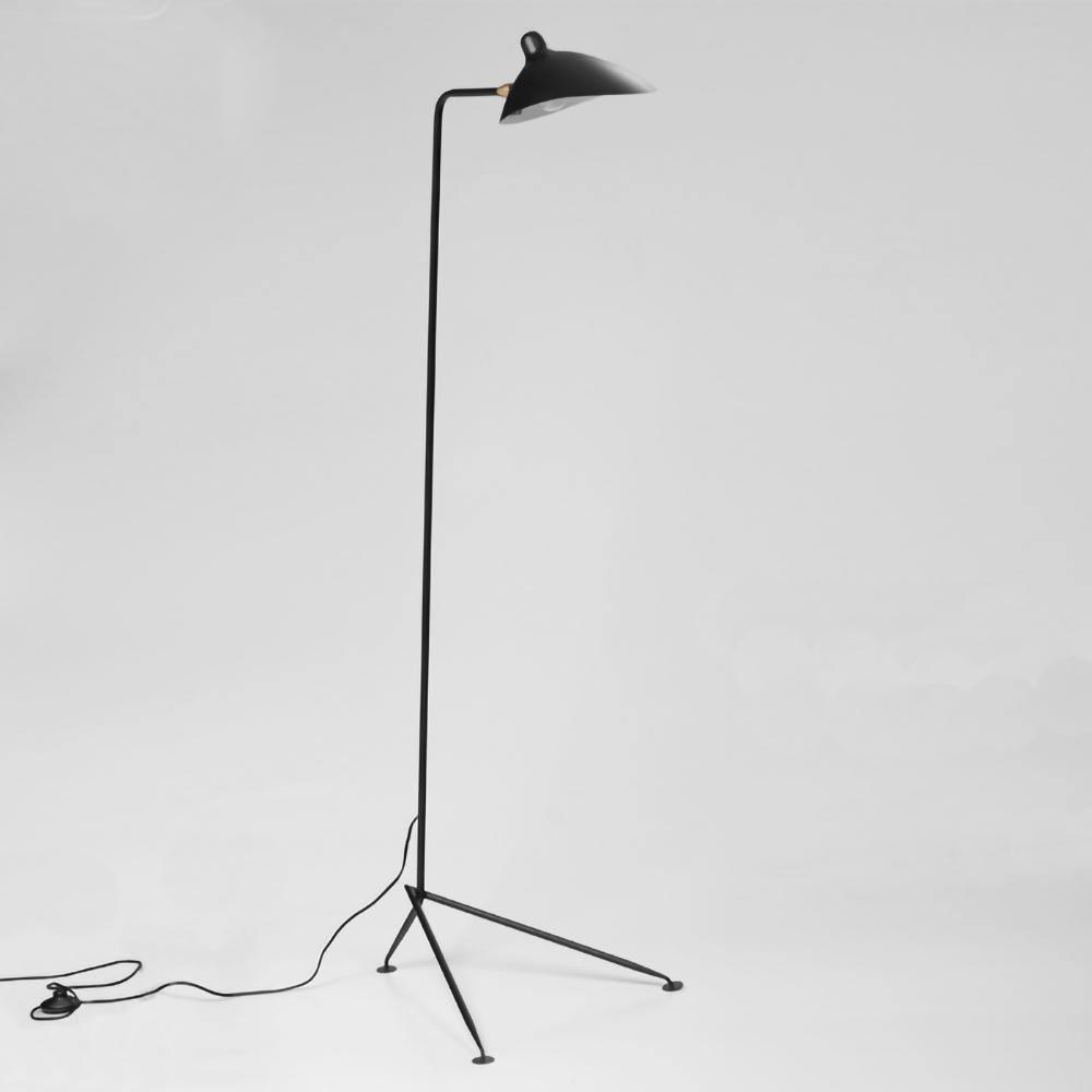 Serge Mouille Floor Lamp | Metal & Aluminum | White or Black