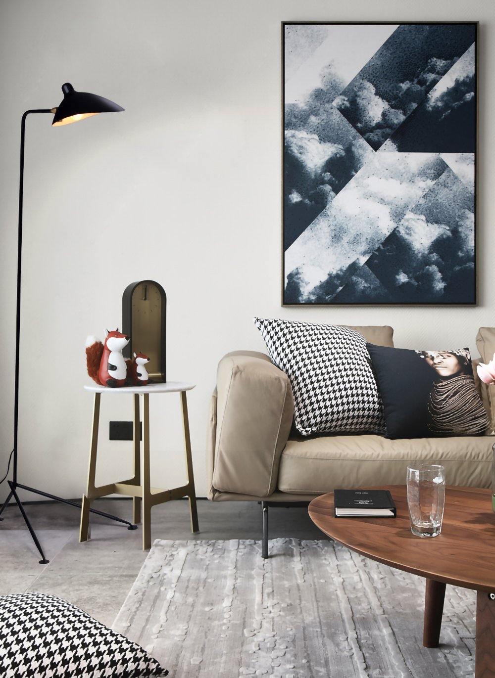 Serge Mouille Floor Lamp | Metal & Aluminum | White or Black