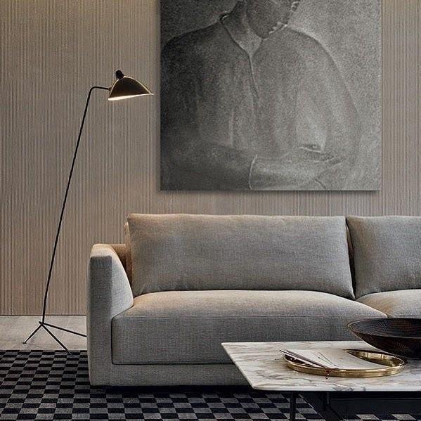 Serge Mouille Floor Lamp | Metal & Aluminum | White or Black