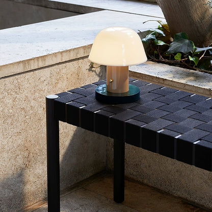 Setago Table Lamp | Metal & Acrylic | Brown & Blue, Blue & Beige, Camel & Green
