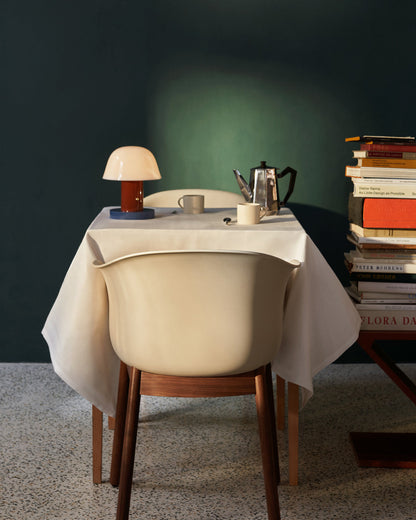 Setago Table Lamp | Metal & Acrylic | Brown & Blue, Blue & Beige, Camel & Green