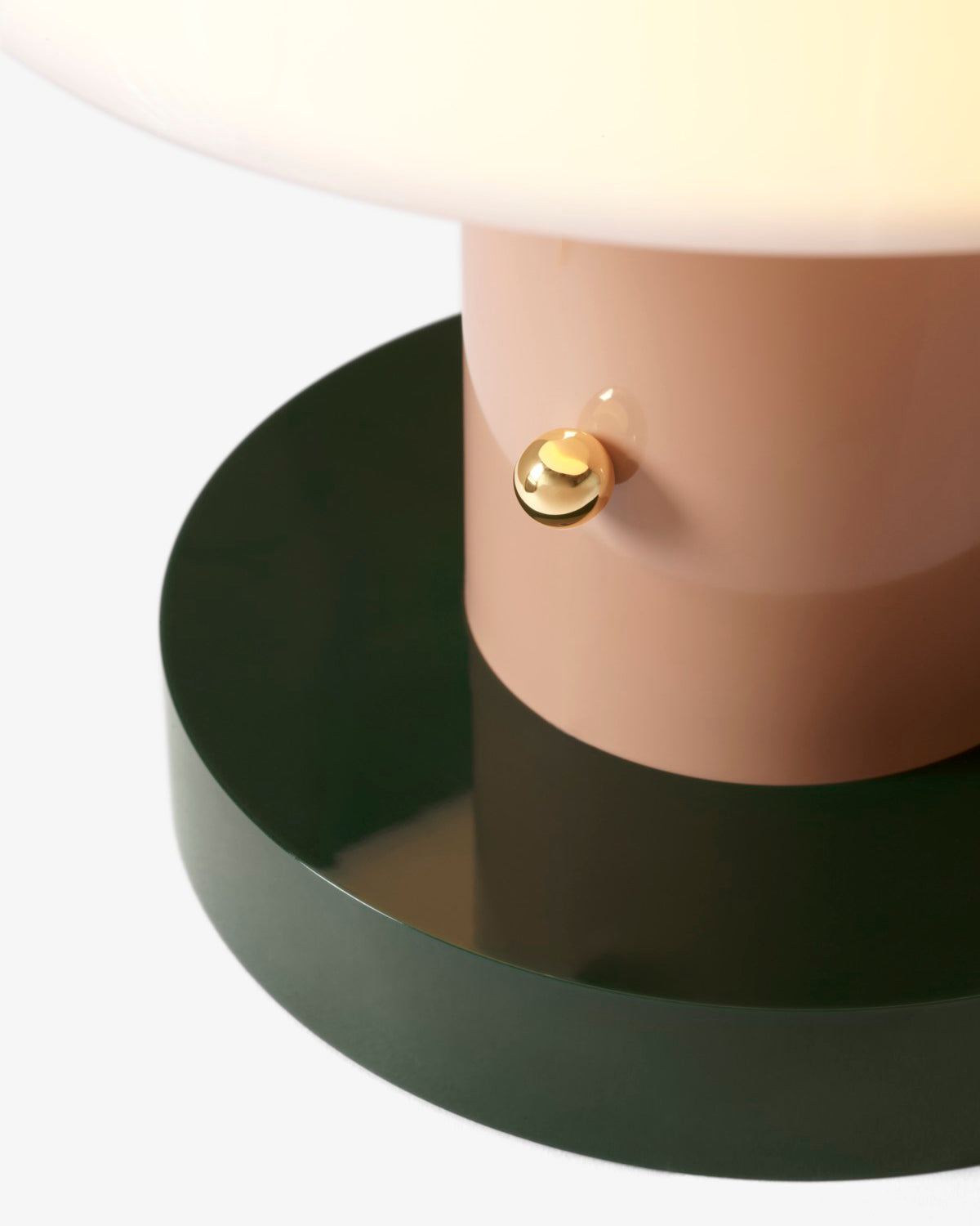 Setago Table Lamp | Metal & Acrylic | Brown & Blue, Blue & Beige, Camel & Green