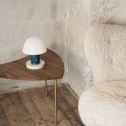 Setago Table Lamp | Metal & Acrylic | Brown & Blue, Blue & Beige, Camel & Green