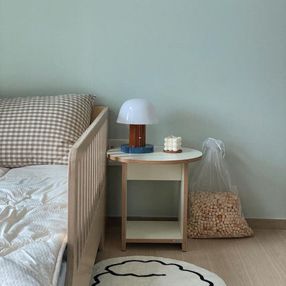 Setago Table Lamp | Metal & Acrylic | Brown & Blue, Blue & Beige, Camel & Green