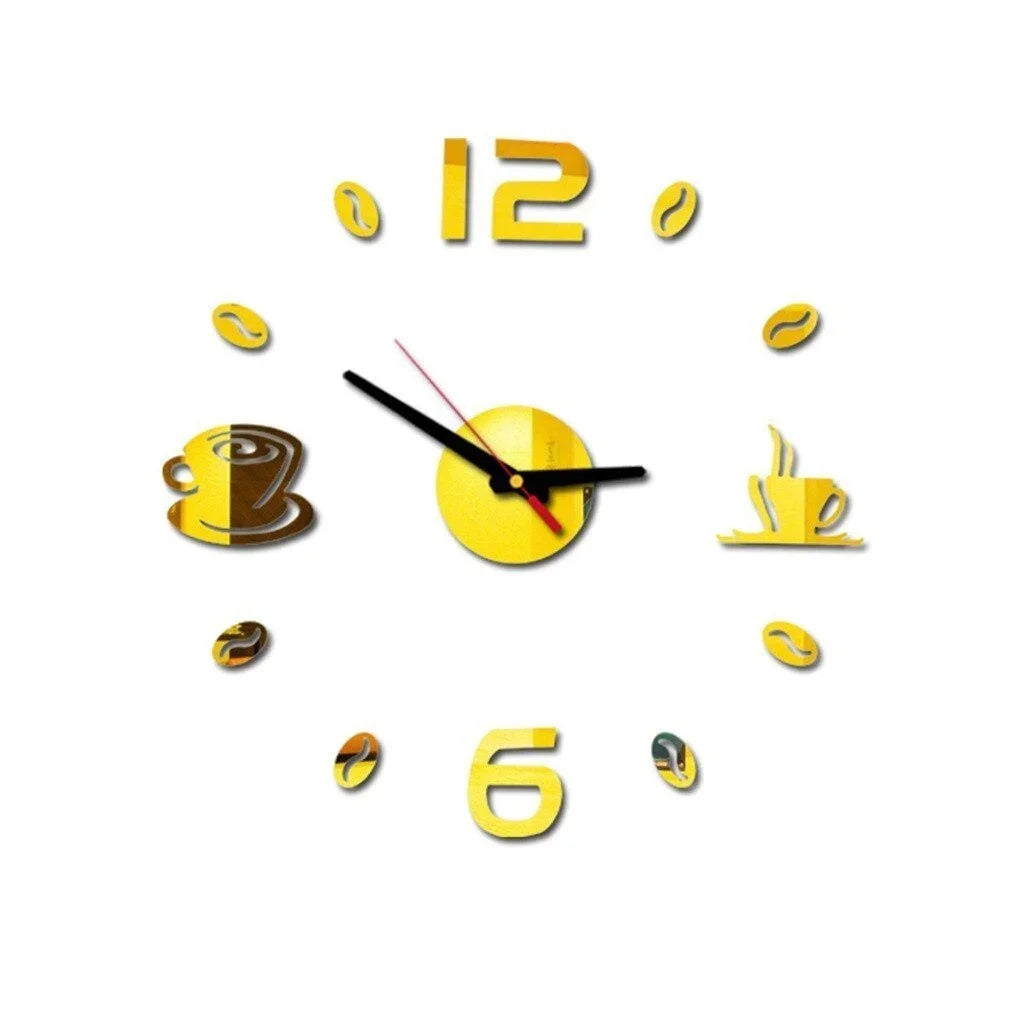 CréaHorloge - Horloge Numérique | Autocollants Personnalisables | 40 cm