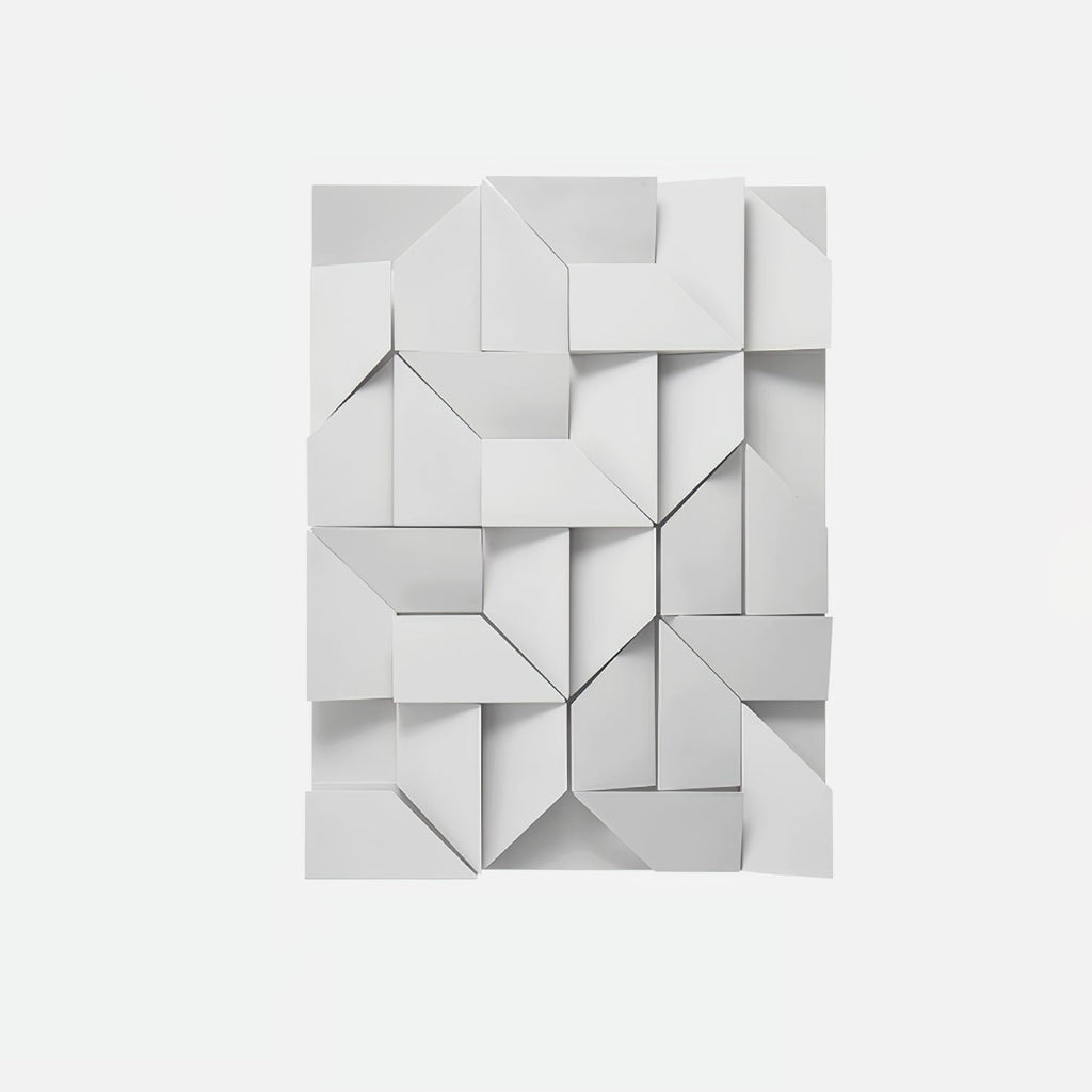 Wall Sconce Set | Rechargeable Laser-Cut Aluminum | Matte White