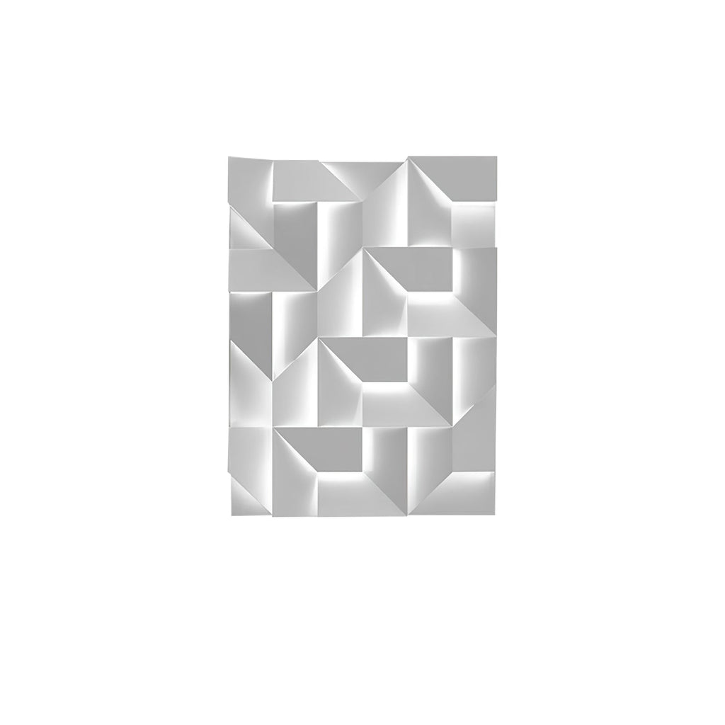 Wall Sconce Set | Rechargeable Laser-Cut Aluminum | Matte White
