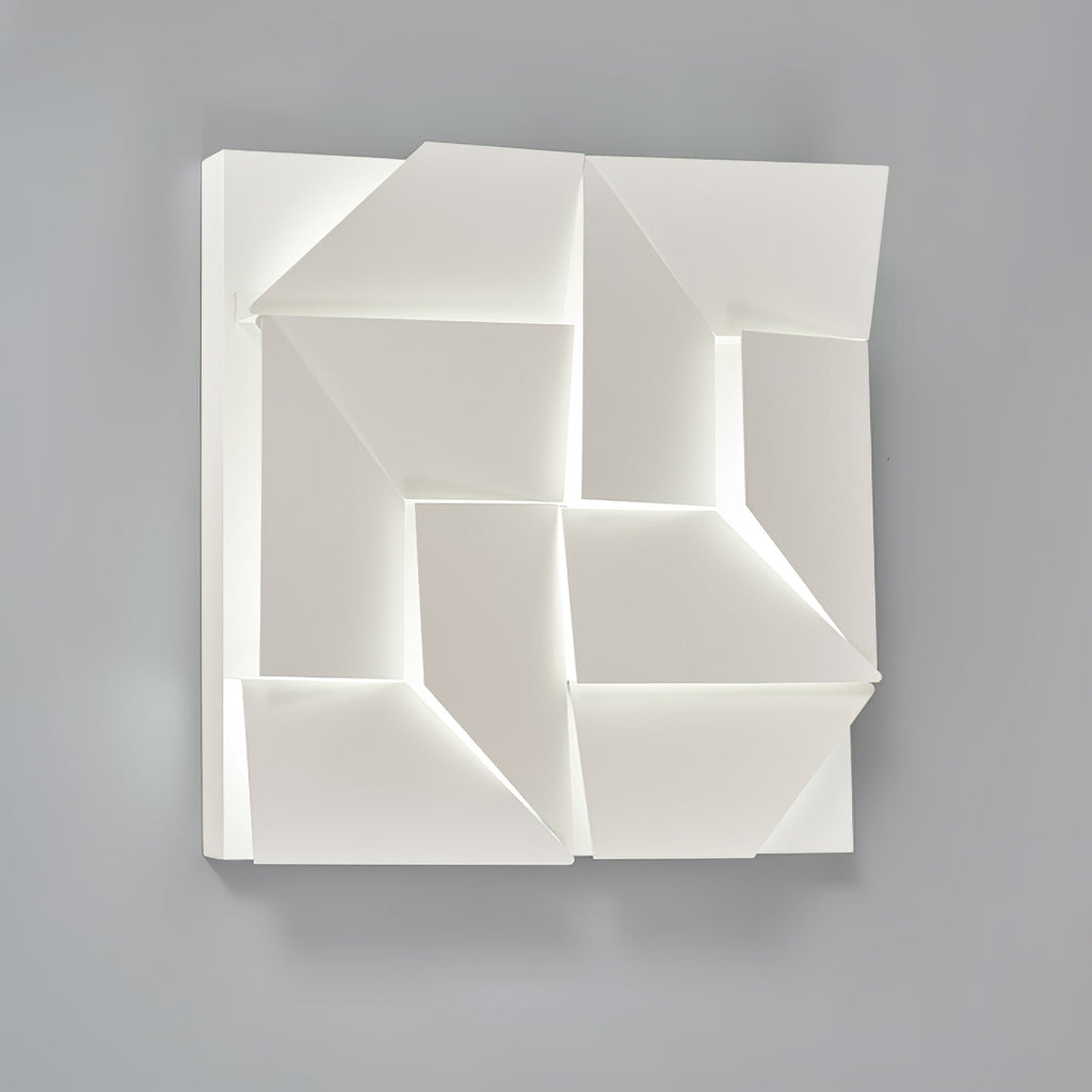 Wall Sconce Set | Rechargeable Laser-Cut Aluminum | Matte White