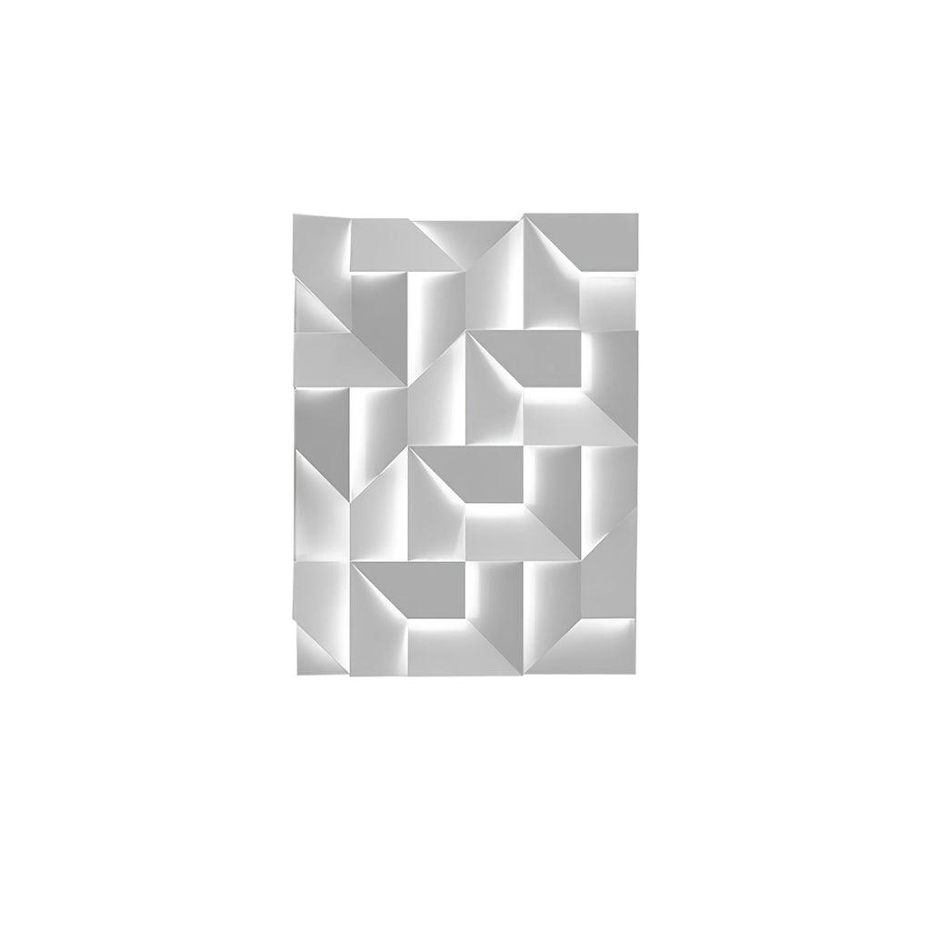 Wall Sconce Set | Rechargeable Laser-Cut Aluminum | Matte White