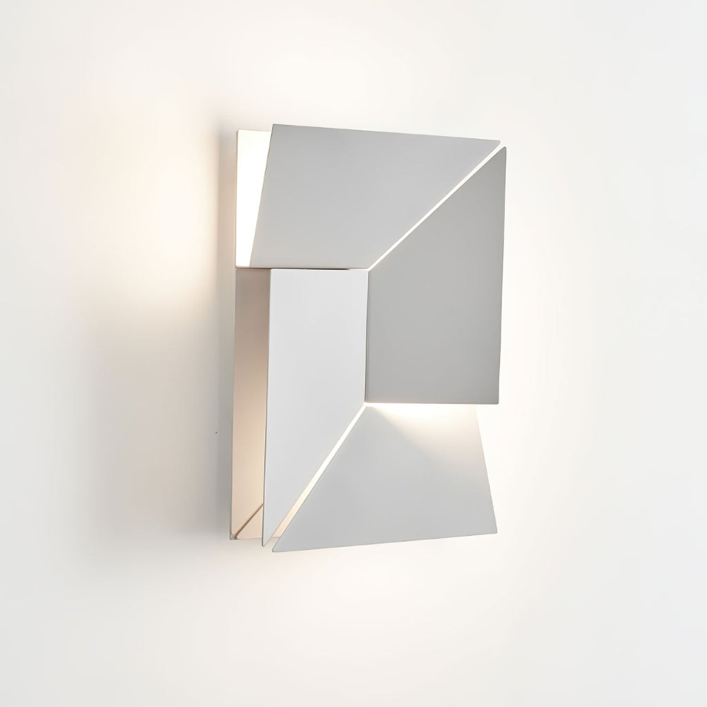 Wall Sconce Set | Rechargeable Laser-Cut Aluminum | Matte White