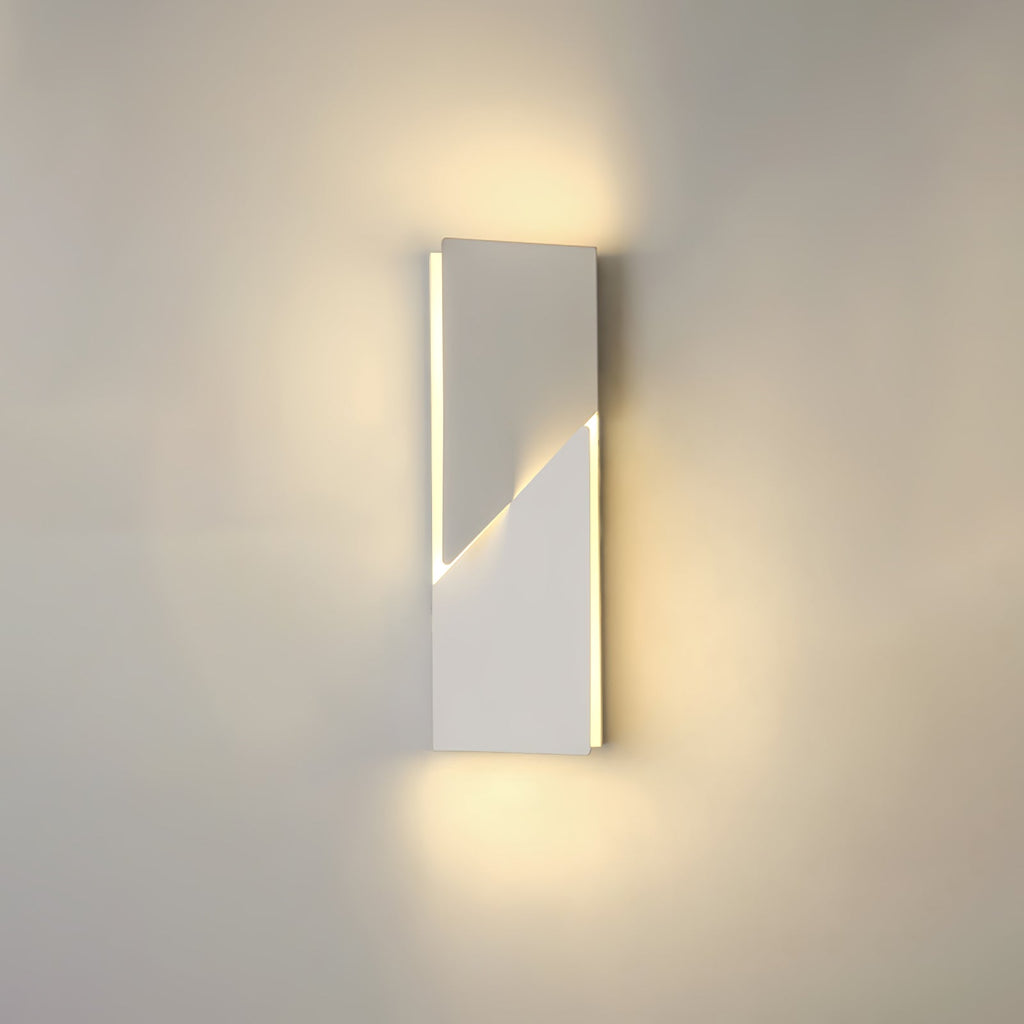 Wall Sconce Set | Rechargeable Laser-Cut Aluminum | Matte White