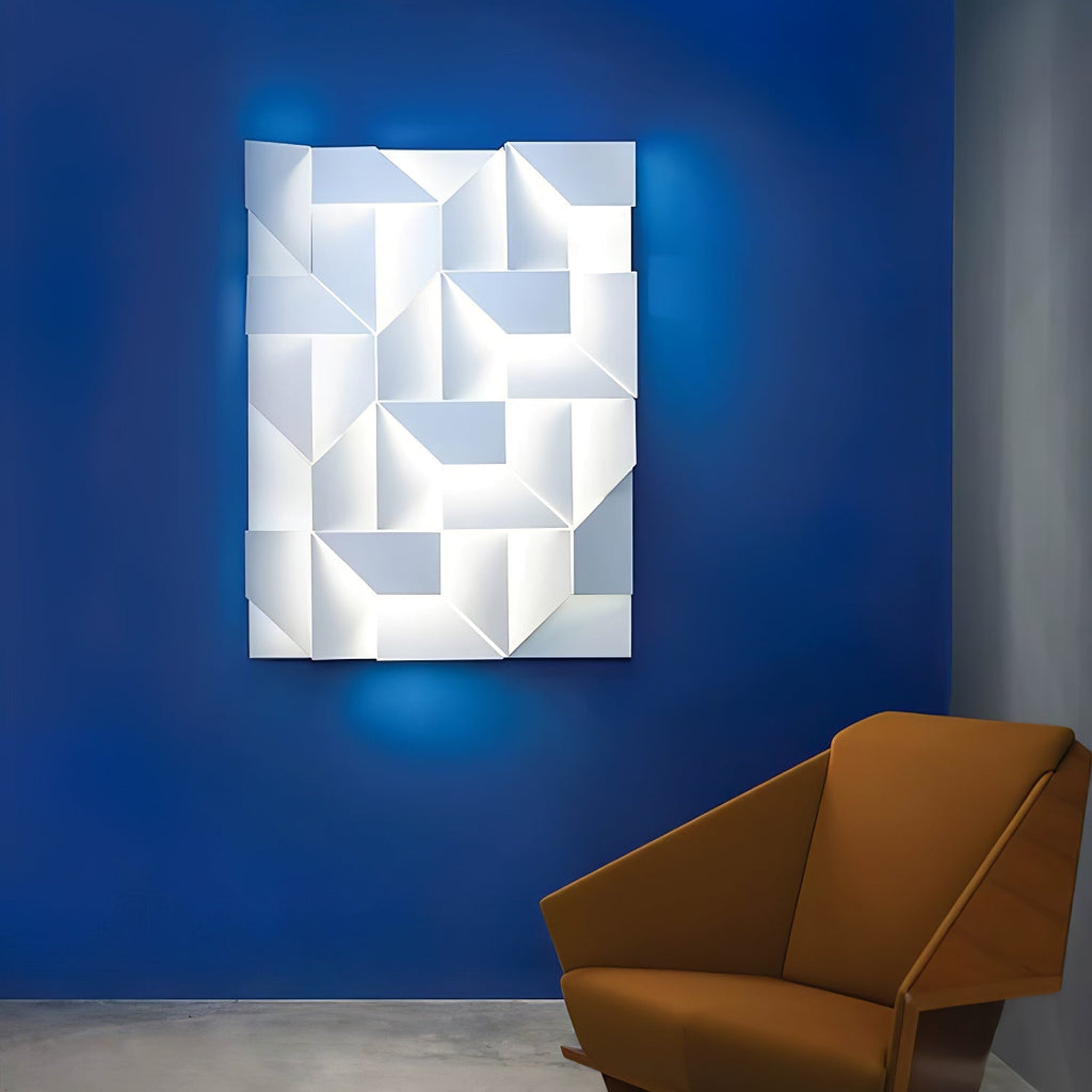 Wall Sconce Set | Rechargeable Laser-Cut Aluminum | Matte White