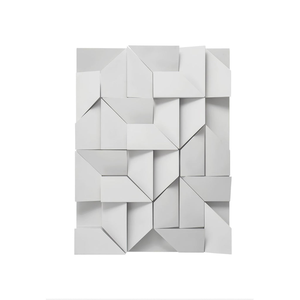 Wall Sconce Set | Rechargeable Laser-Cut Aluminum | Matte White