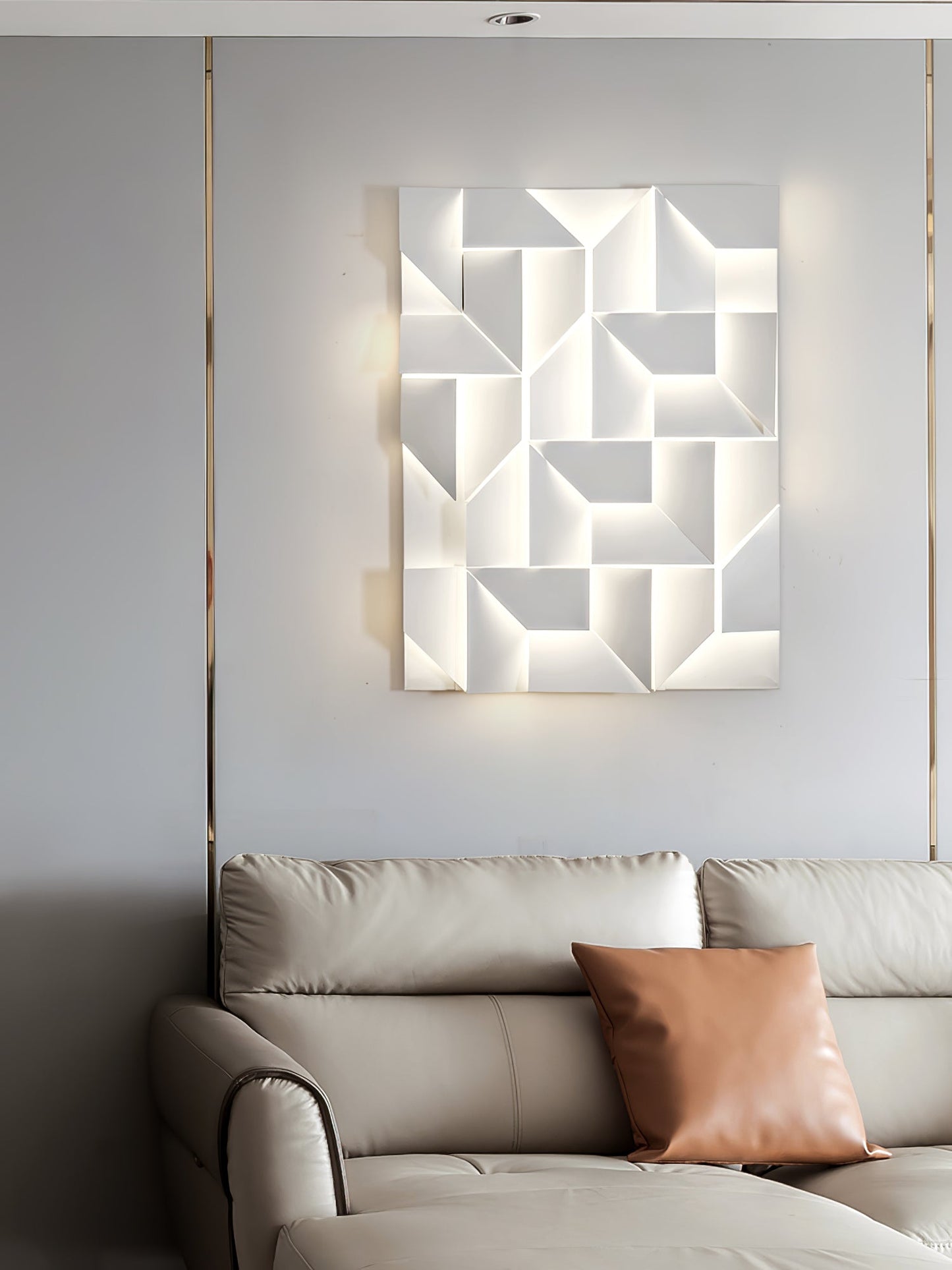 Wall Sconce Light | Laser-Cut Aluminum | Set of 2, White
