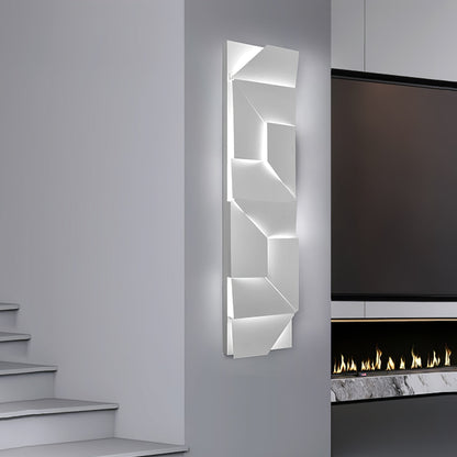 Wall Sconce Set | Rechargeable Laser-Cut Aluminum | Matte White