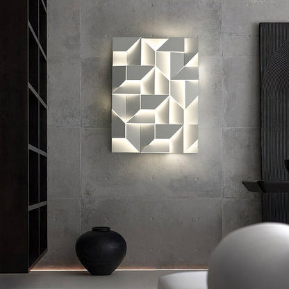 Wall Sconce Light | Laser-Cut Aluminum | Set of 2, White