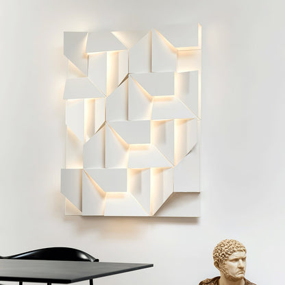 Wall Sconce Light | Laser-Cut Aluminum | Set of 2, White