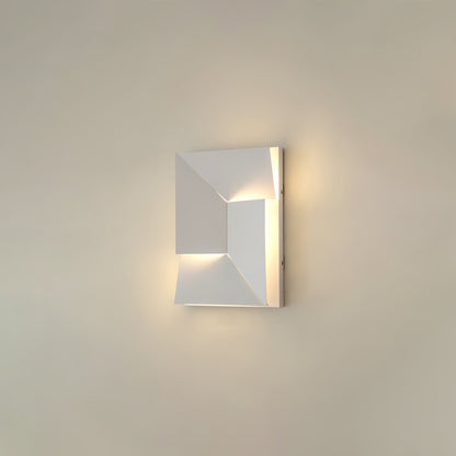 Wall Sconce Set | Rechargeable Laser-Cut Aluminum | Matte White