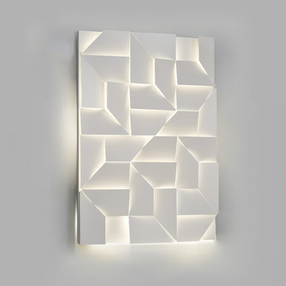 Wall Sconce Set | Rechargeable Laser-Cut Aluminum | Matte White