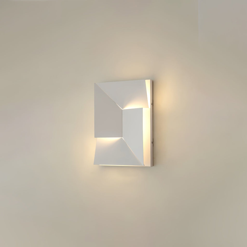 Wall Sconce Set | Rechargeable Laser-Cut Aluminum | Matte White