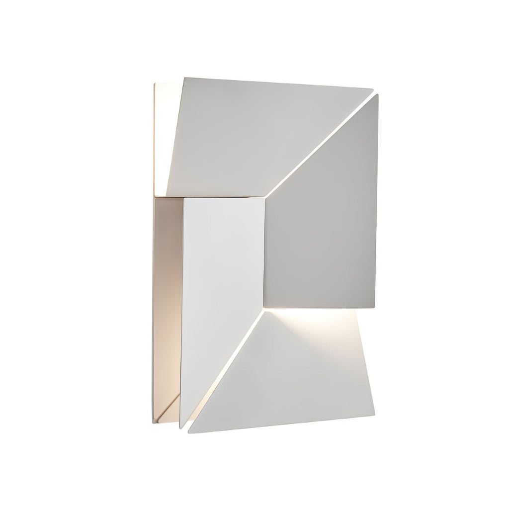 Wall Sconce Set | Rechargeable Laser-Cut Aluminum | Matte White