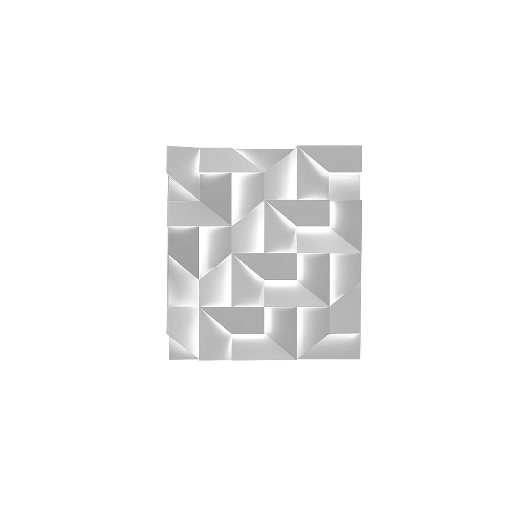 Wall Sconce Set | Rechargeable Laser-Cut Aluminum | Matte White
