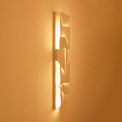 Wall Sconce Set | Rechargeable Laser-Cut Aluminum | Matte White