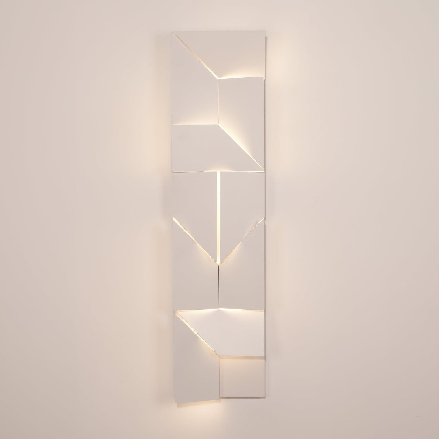 Wall Sconce Set | Rechargeable Laser-Cut Aluminum | Matte White