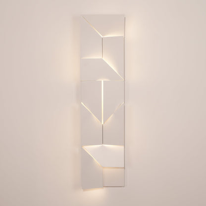 Wall Sconce Set | Rechargeable Laser-Cut Aluminum | Matte White