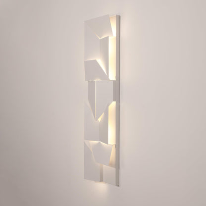Wall Sconce Set | Rechargeable Laser-Cut Aluminum | Matte White