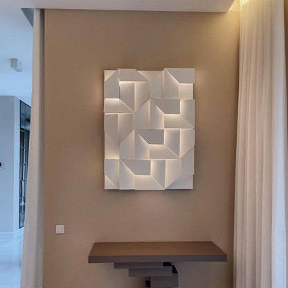 Wall Sconce Light | Laser-Cut Aluminum | Set of 2, White