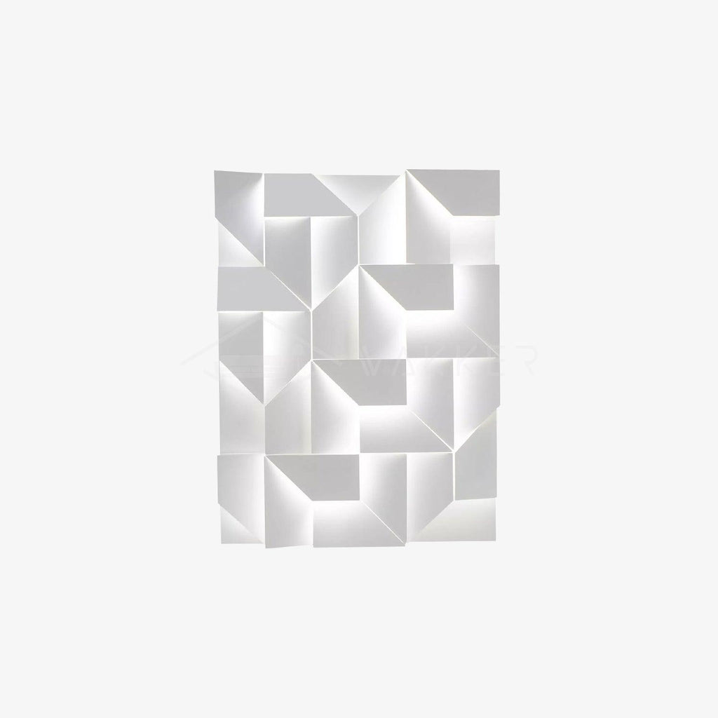 Wall Sconce Set | Rechargeable Laser-Cut Aluminum | Matte White