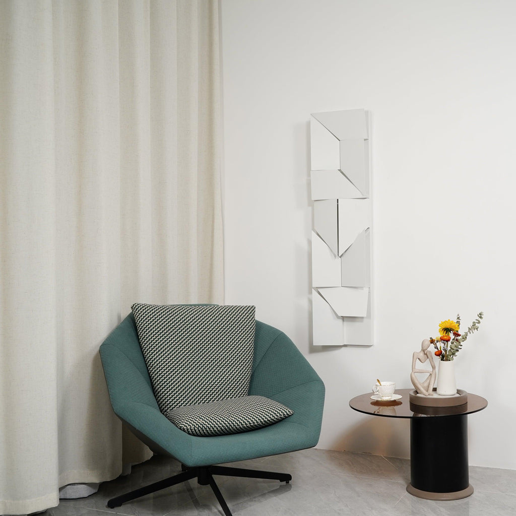 Wall Sconce Set | Rechargeable Laser-Cut Aluminum | Matte White