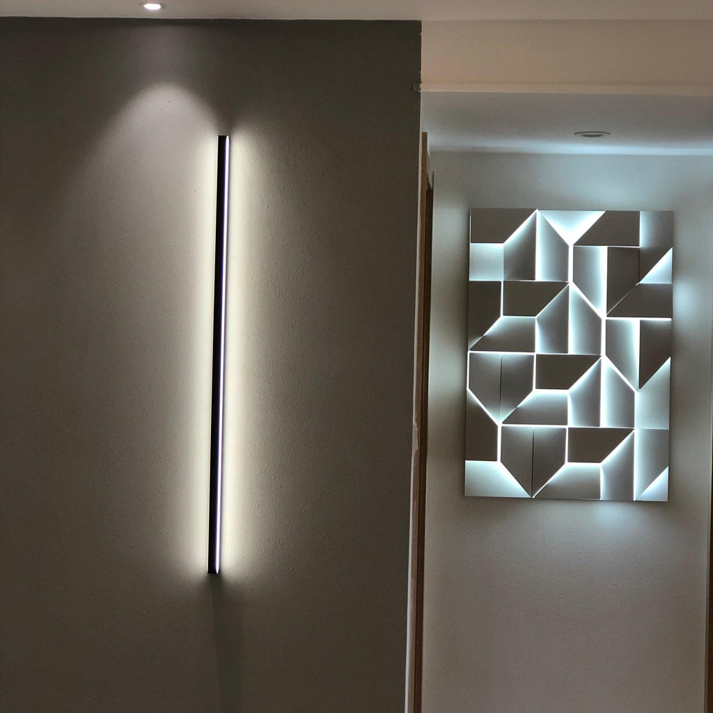 Wall Sconce Set | Rechargeable Laser-Cut Aluminum | Matte White