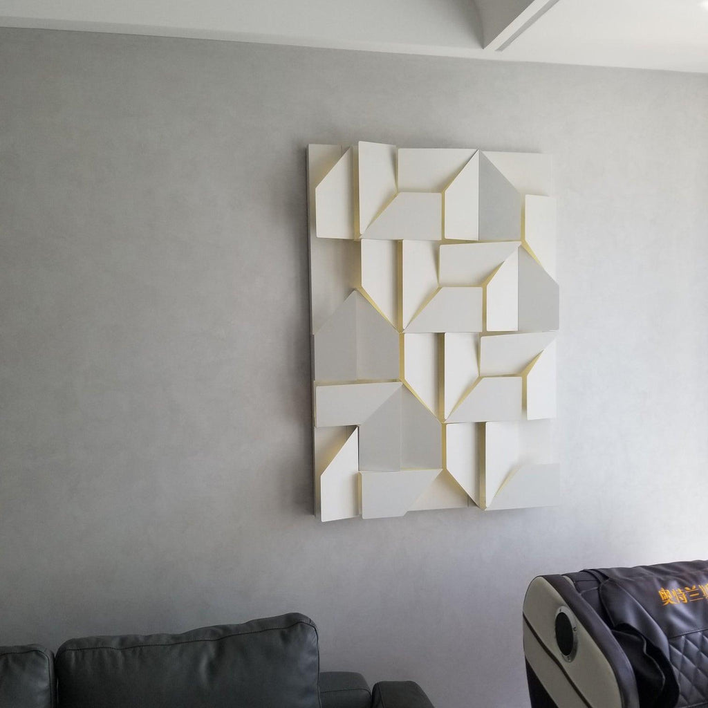 Wall Sconce Set | Rechargeable Laser-Cut Aluminum | Matte White