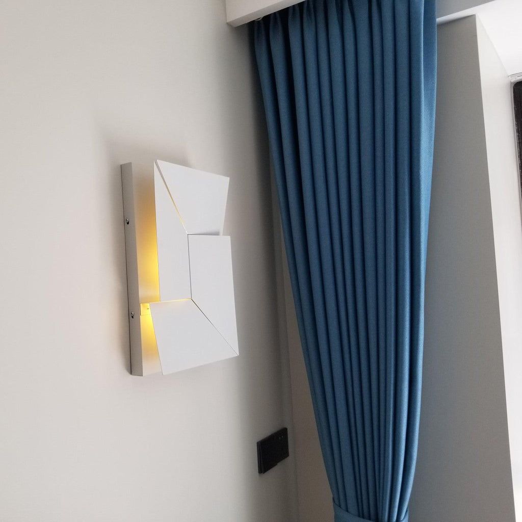 Wall Sconce Set | Rechargeable Laser-Cut Aluminum | Matte White