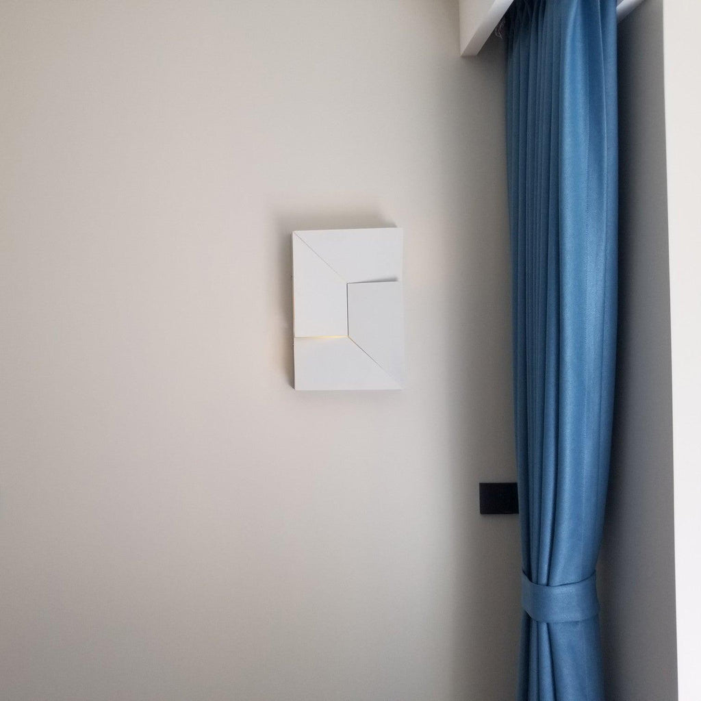 Wall Sconce Set | Rechargeable Laser-Cut Aluminum | Matte White