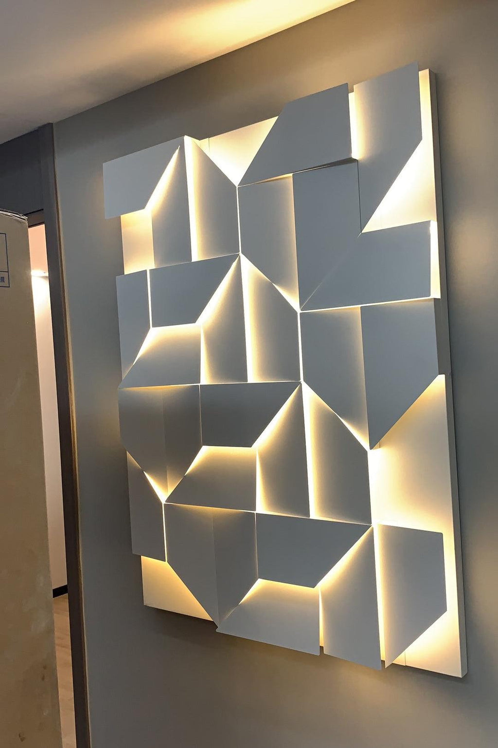 Wall Sconce Set | Rechargeable Laser-Cut Aluminum | Matte White