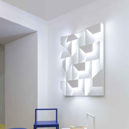 Wall Sconce Set | Rechargeable Laser-Cut Aluminum | Matte White