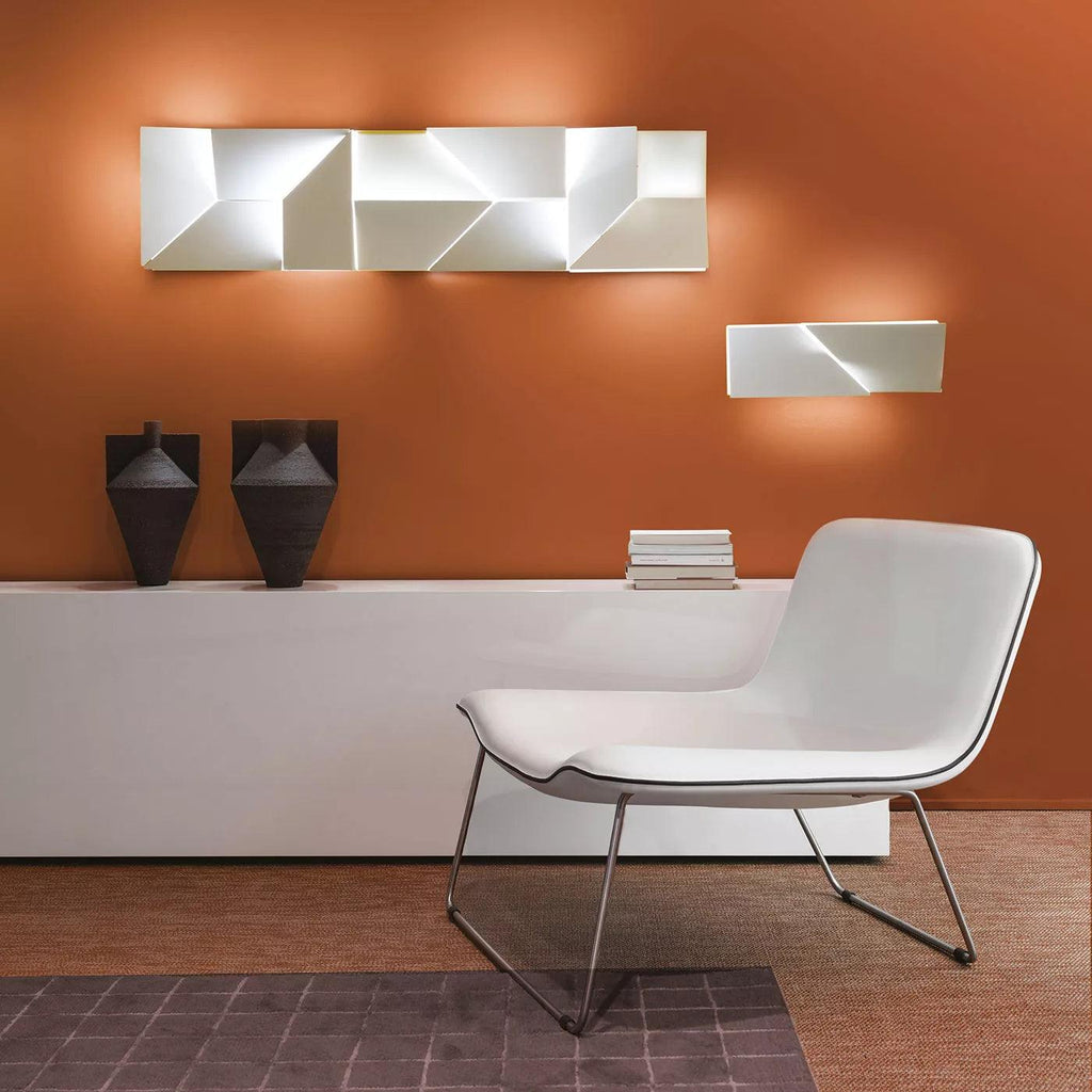 Wall Sconce Set | Rechargeable Laser-Cut Aluminum | Matte White