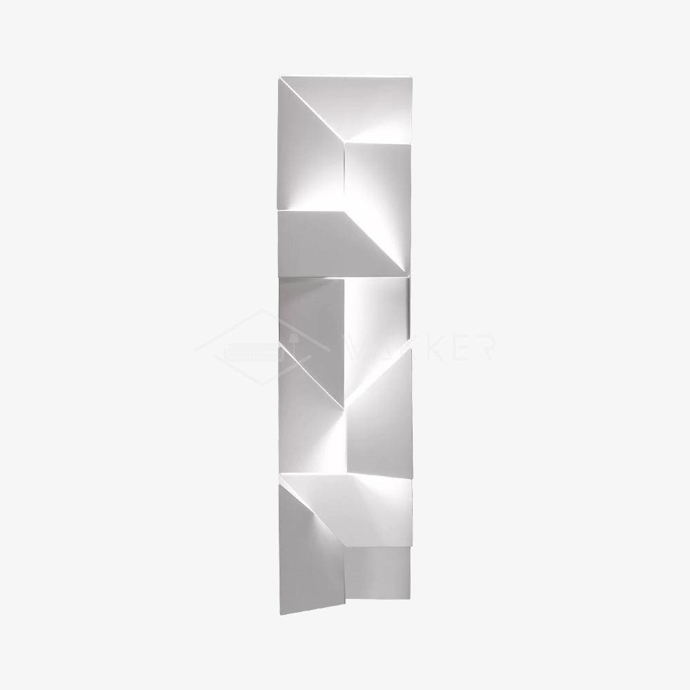 Wall Sconce Set | Rechargeable Laser-Cut Aluminum | Matte White