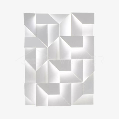 Wall Sconce Set | Rechargeable Laser-Cut Aluminum | Matte White