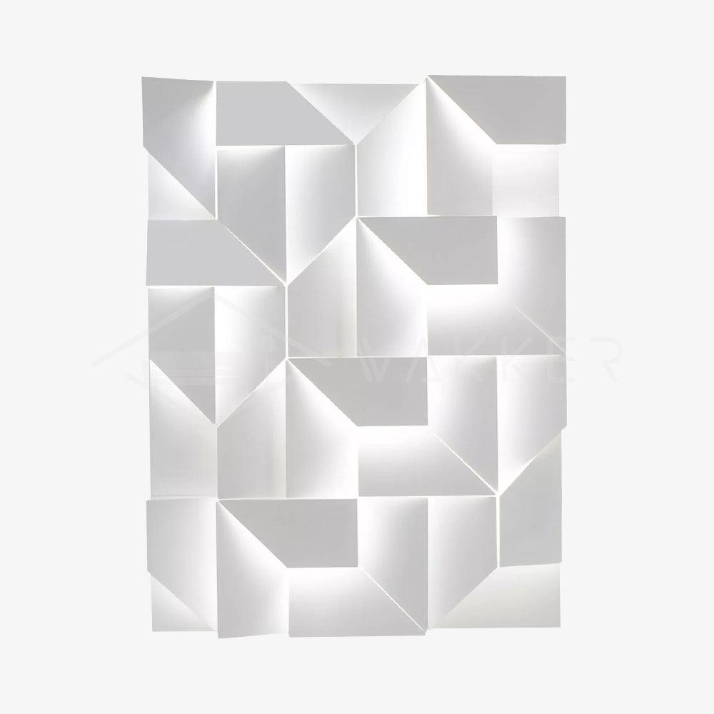 Wall Sconce Set | Rechargeable Laser-Cut Aluminum | Matte White