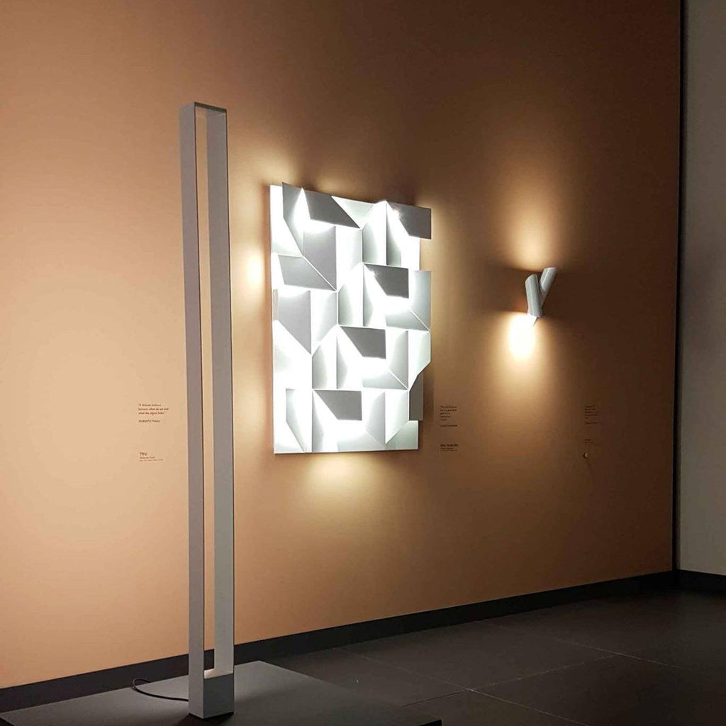 Wall Sconce Set | Rechargeable Laser-Cut Aluminum | Matte White