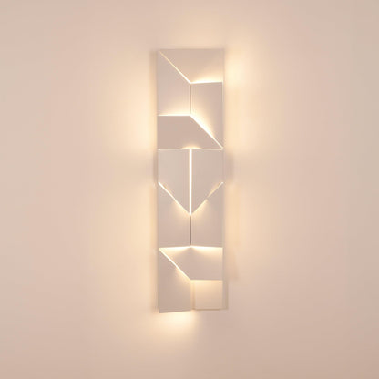 Wall Sconce Set | Rechargeable Laser-Cut Aluminum | Matte White
