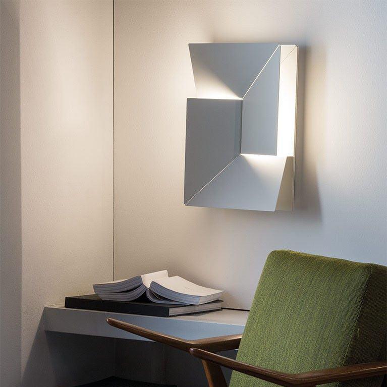 Wall Sconce Set | Rechargeable Laser-Cut Aluminum | Matte White