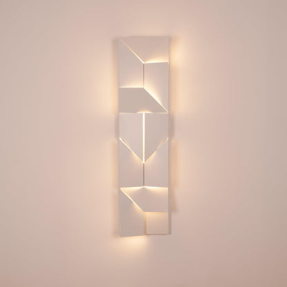 Wall Sconce Set | Rechargeable Laser-Cut Aluminum | Matte White