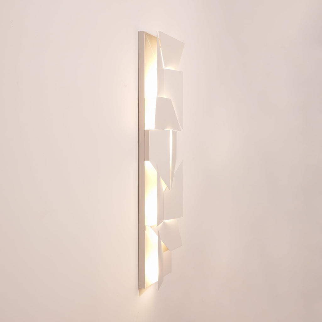 Wall Sconce Set | Rechargeable Laser-Cut Aluminum | Matte White