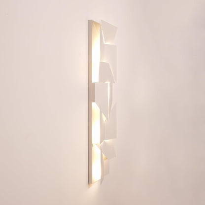 Wall Sconce Set | Rechargeable Laser-Cut Aluminum | Matte White